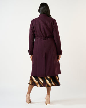Reo Coat - Plum - Estelle Clothing
