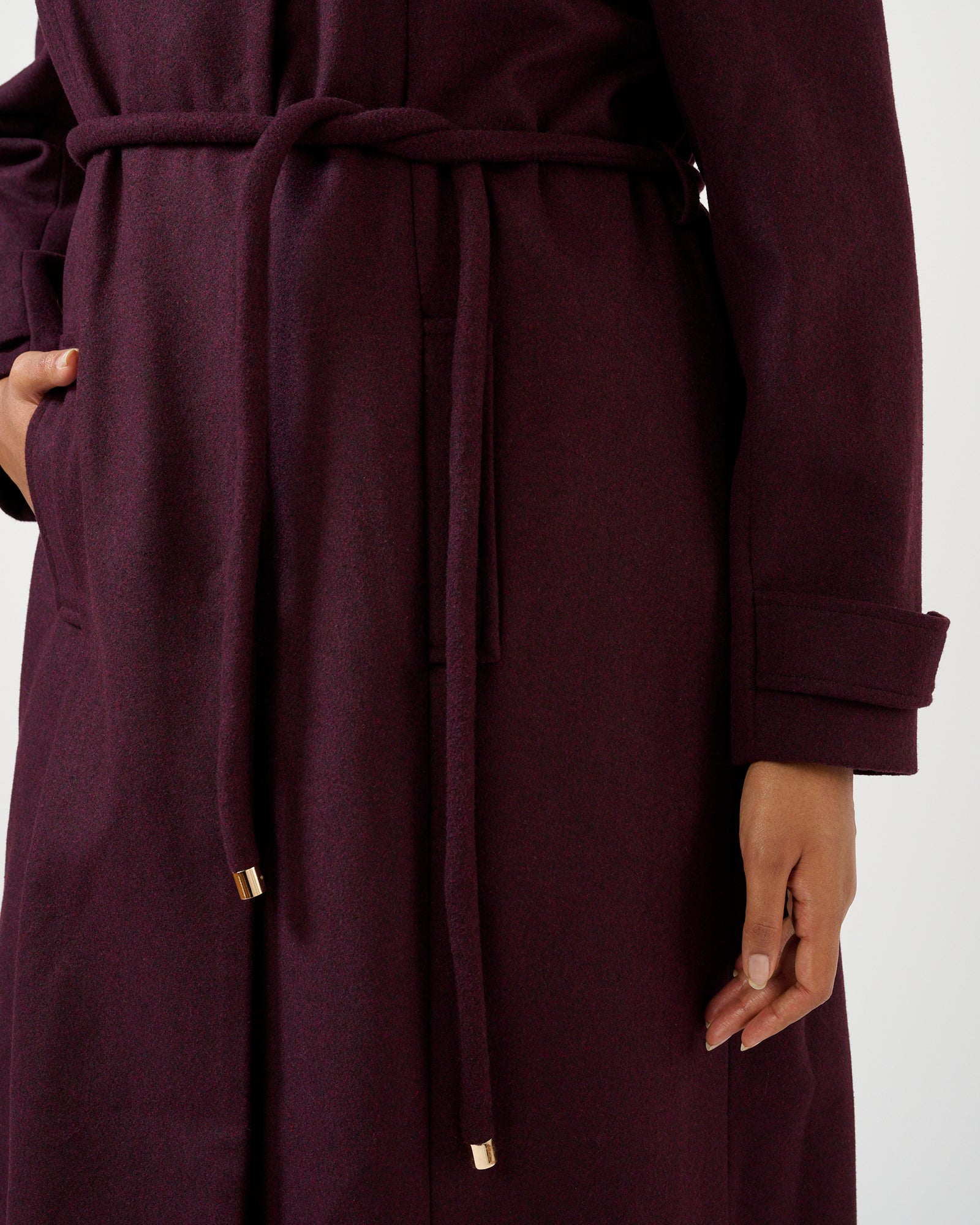 Reo Coat - Plum - Estelle Clothing
