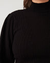 Rae Ribbed Knit - Black - Estelle Clothing