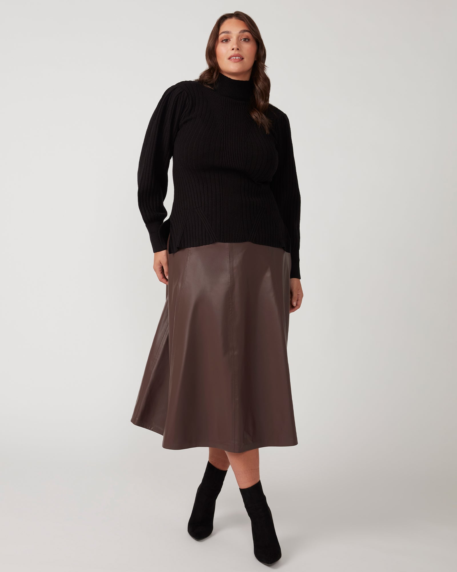 Rae Ribbed Knit - Black - Estelle Clothing