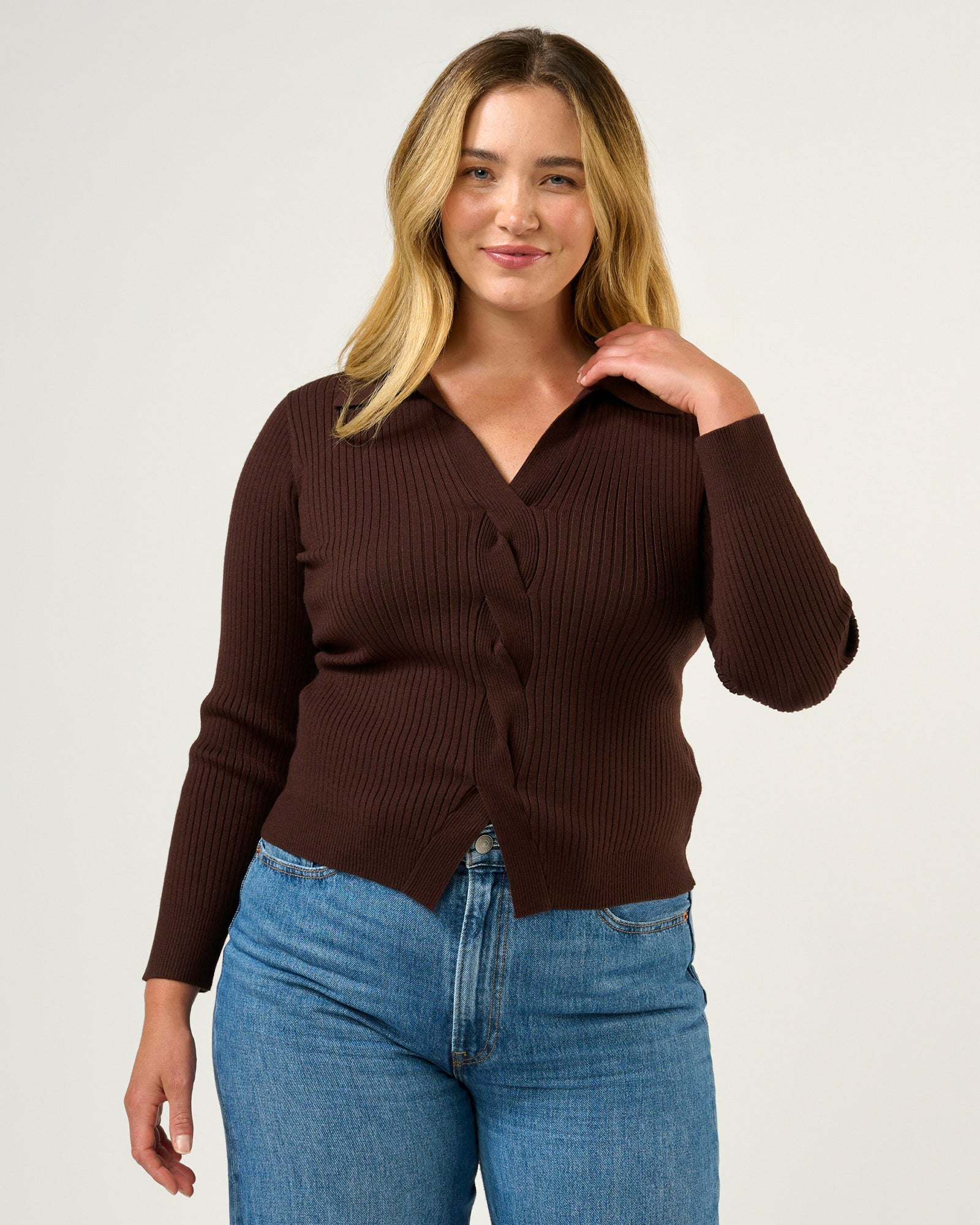 Bronti Knit - Chocolate - Estelle Clothing
