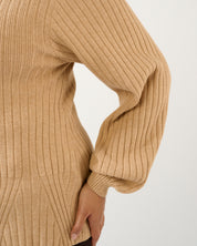 Remi Ribbed Knit - Beige - Estelle Clothing