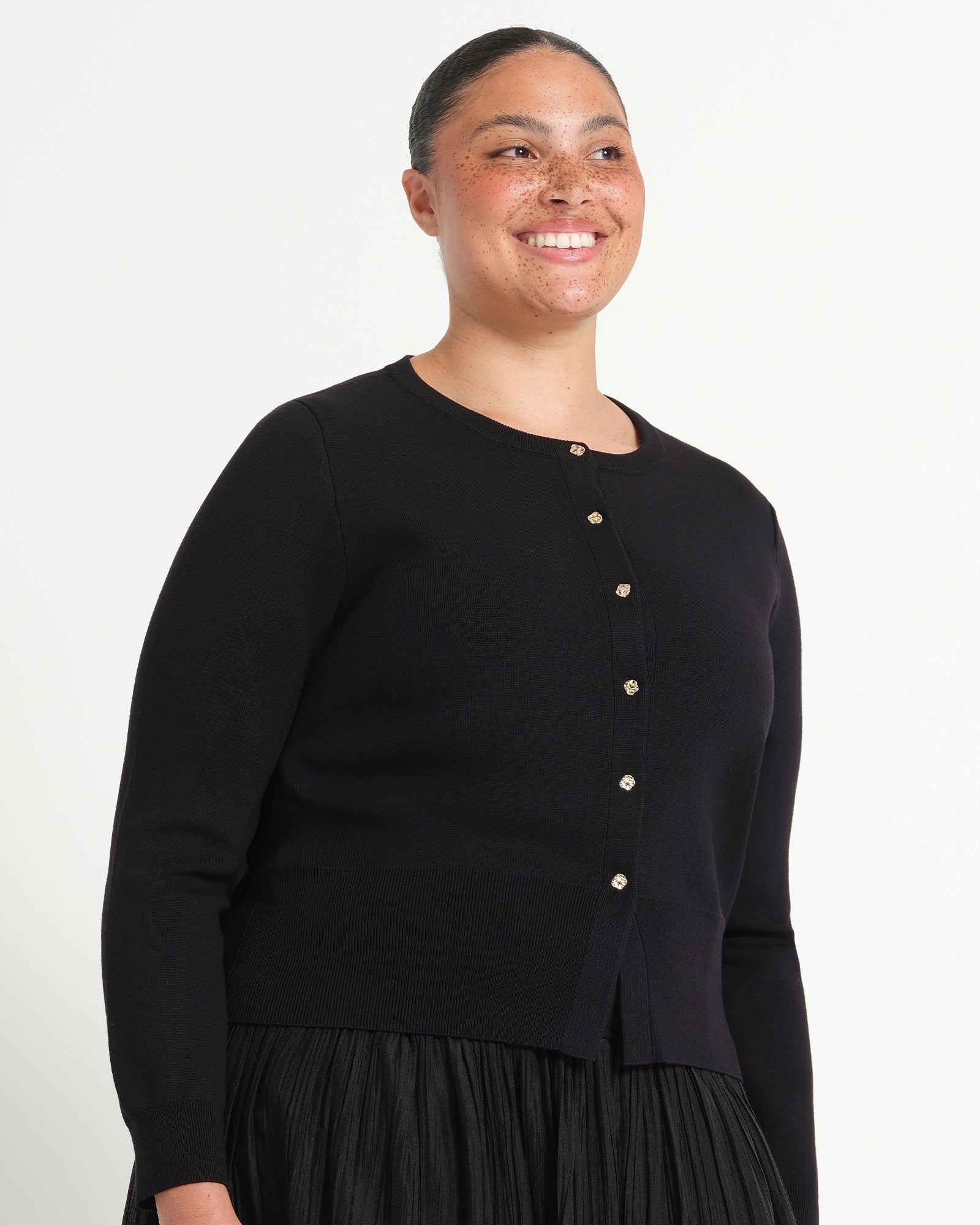 Jasmine Cardi - Black - Estelle Clothing
