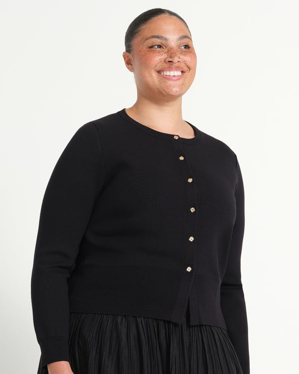 Jasmine Cardi - Black - Estelle Clothing
