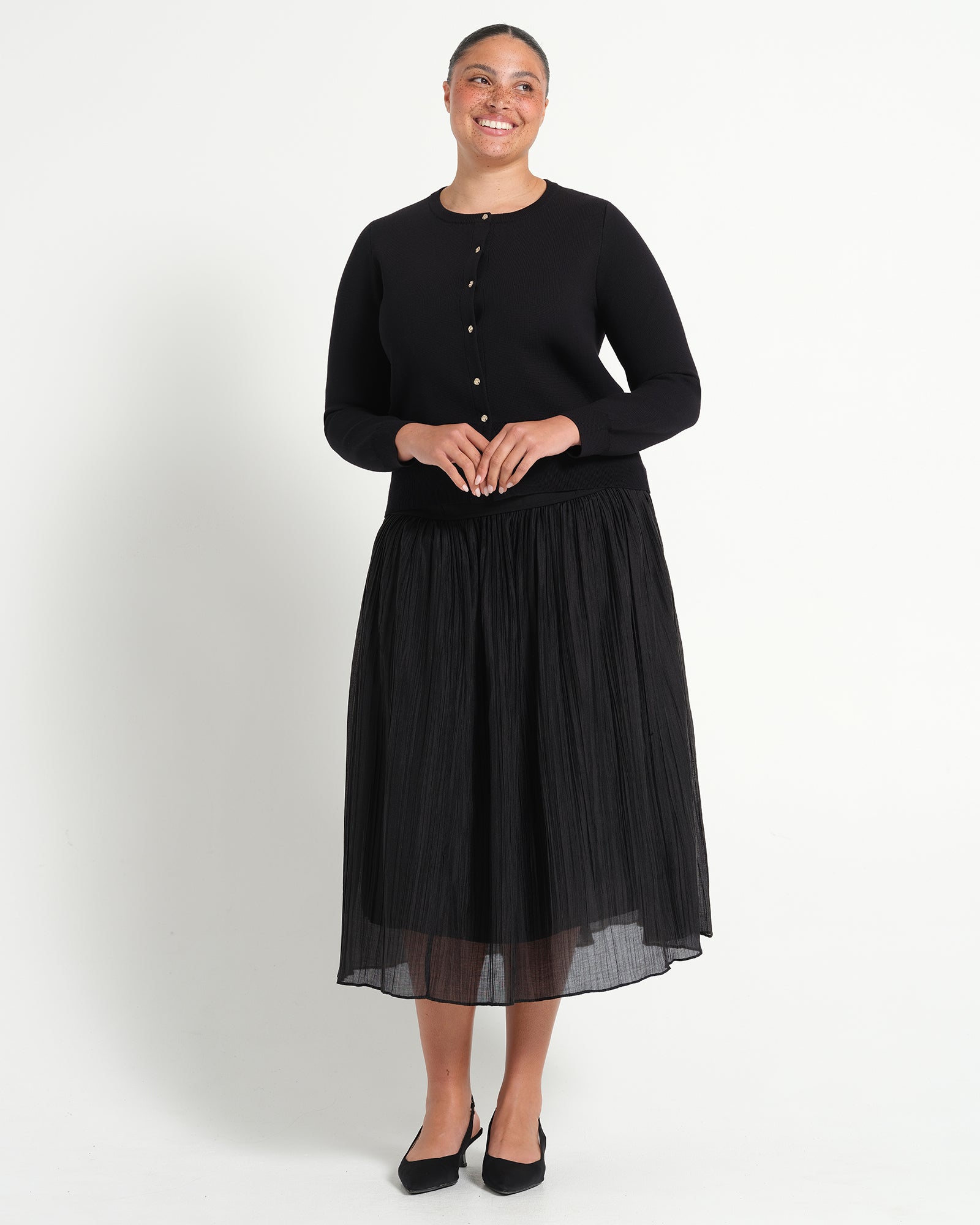 Jasmine Cardi - Black - Estelle Clothing
