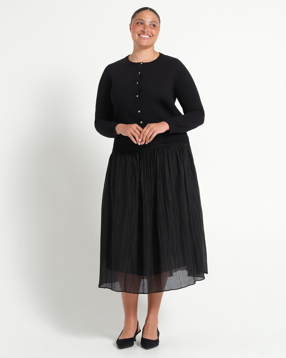 Jasmine Cardi - Black - Estelle Clothing
