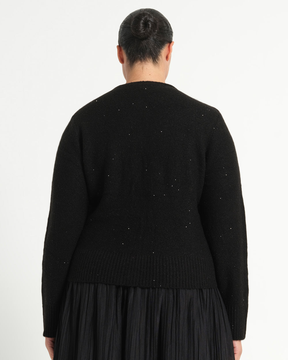 Night Cardi Sparkle Knit - Black - Estelle Clothing
