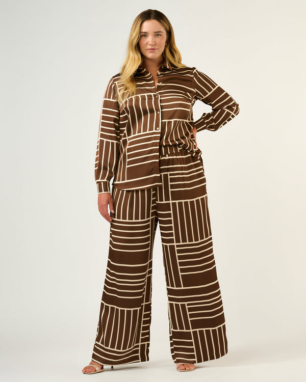 Josie Pant - Cedar/Cream - Estelle Clothing
