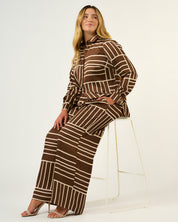 Josie Pant - Cedar/Cream - Estelle Clothing
