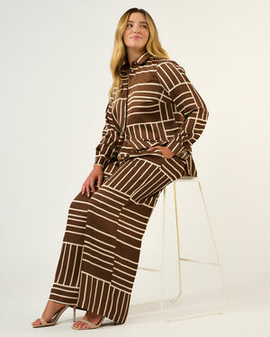 Josie Pant - Cedar/Cream - Estelle Clothing
