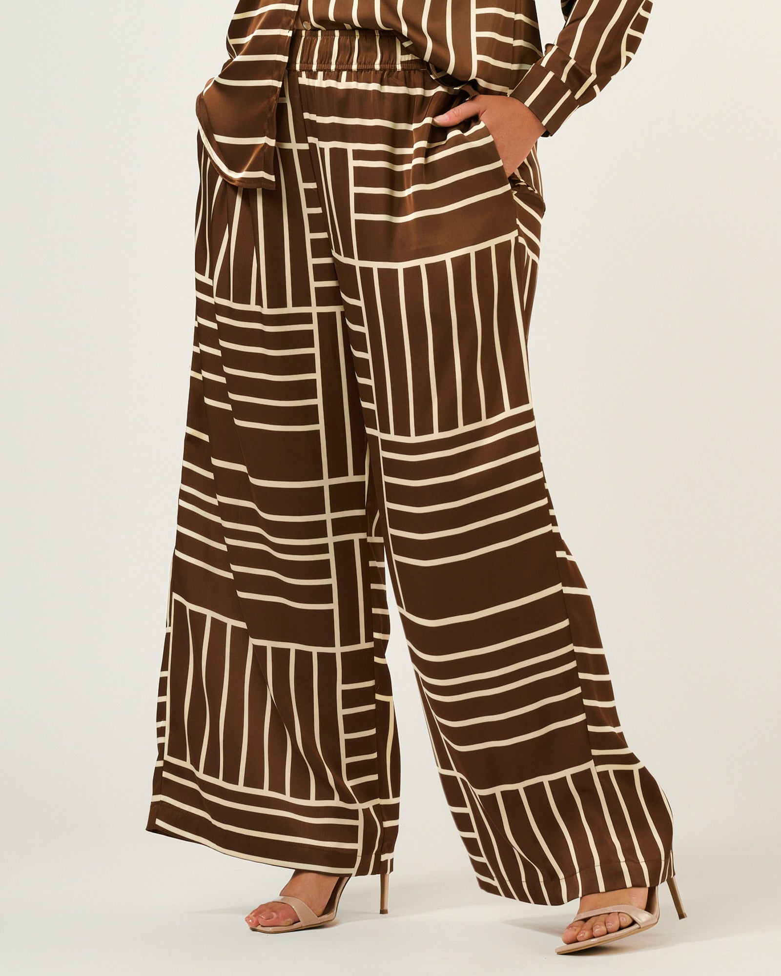 Josie Pant - Cedar/Cream - Estelle Clothing
