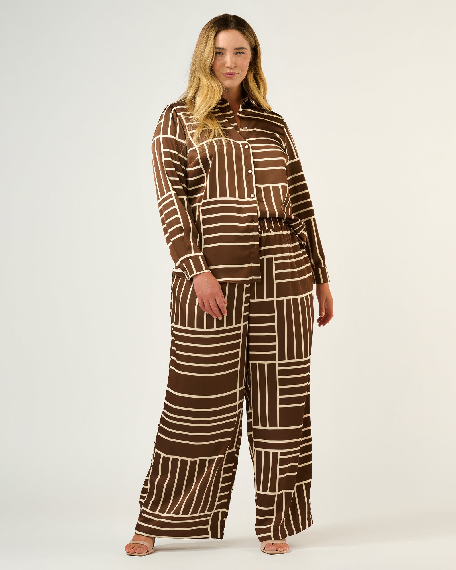 Josie Pant - Cedar/Cream - Estelle Clothing
