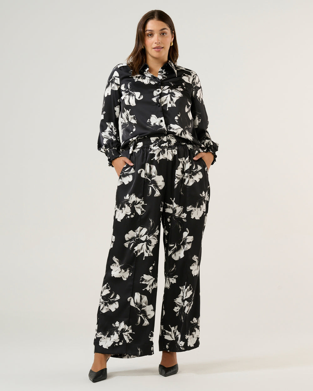 Gilda Pant - Black/Milk - Estelle Clothing
