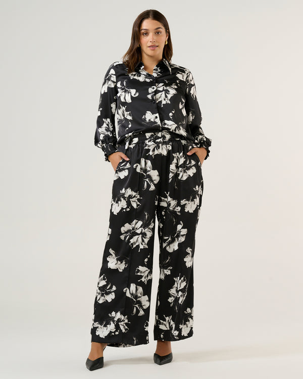 Gilda Pant - Black/Milk - Estelle Clothing
