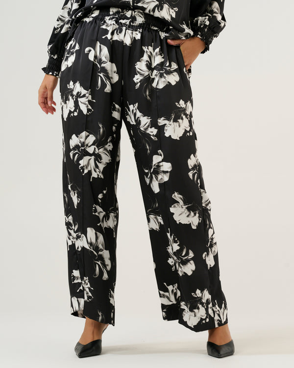 Gilda Pant - Black/Milk - Estelle Clothing
