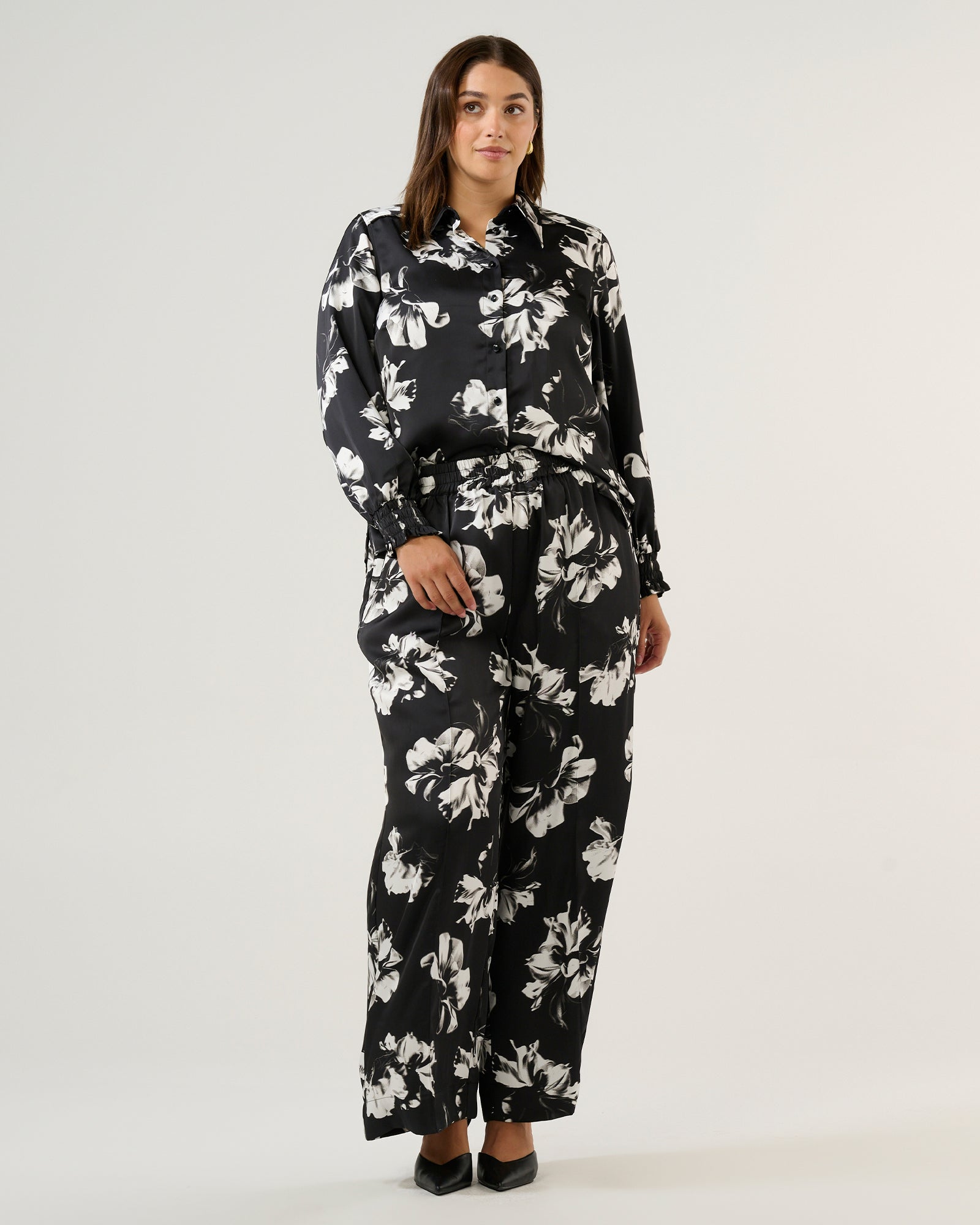 Gilda Pant - Black/Milk - Estelle Clothing
