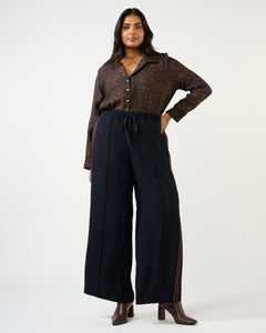 Jesse Pant - Navy/Choc - Estelle Clothing