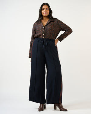 Jesse Pant - Navy/Choc - Estelle Clothing