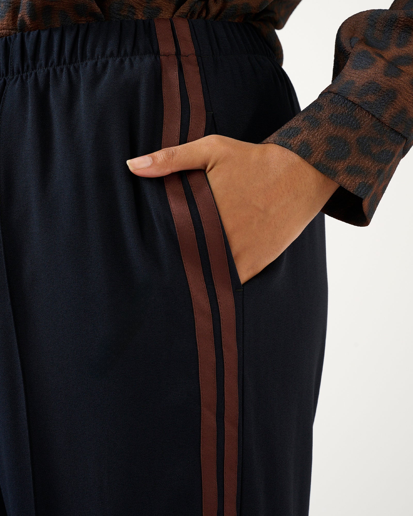 Jesse Pant - Navy/Choc - Estelle Clothing