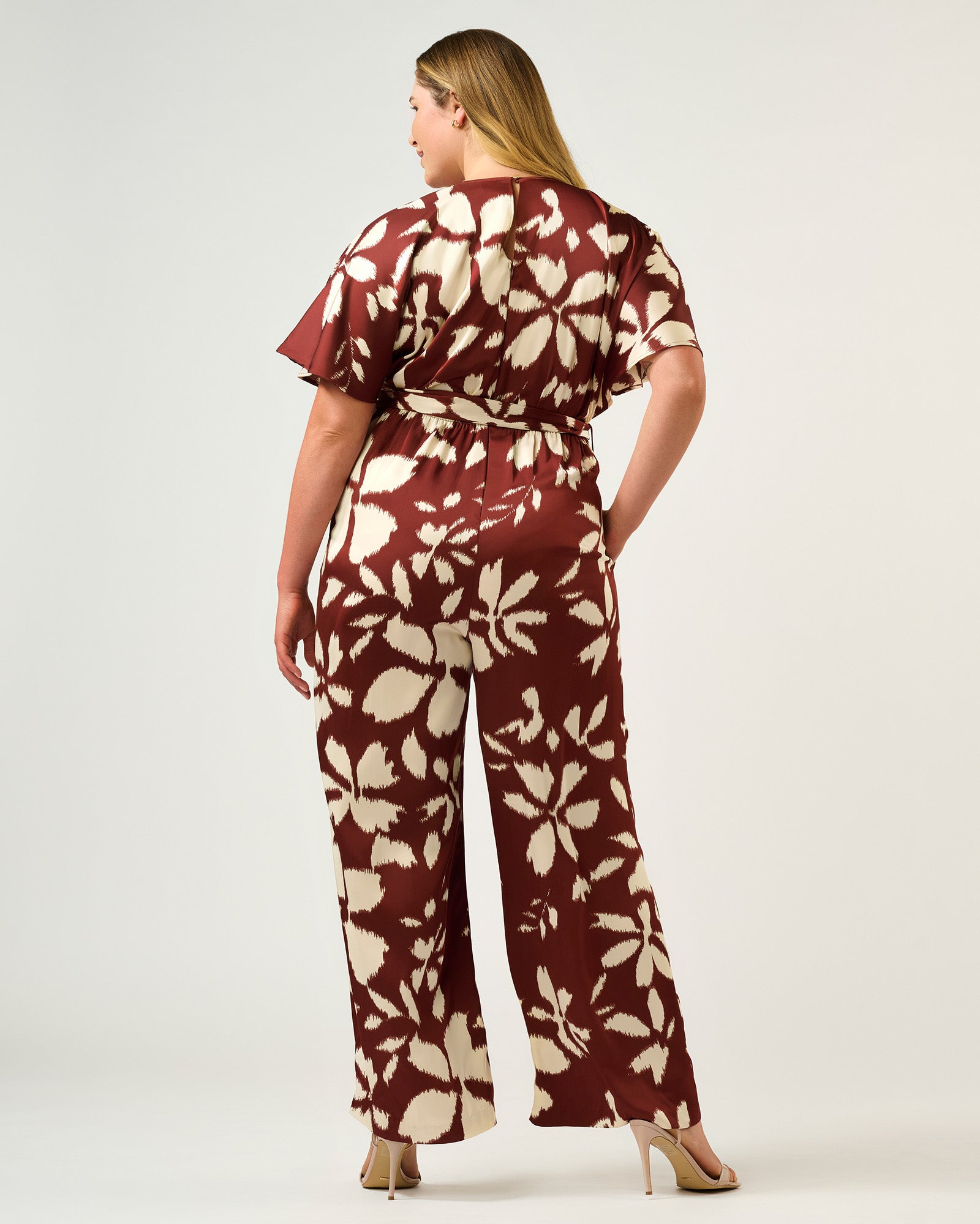 Hamilton Jumpsuit - Terracotta/Cream - Estelle Clothing
