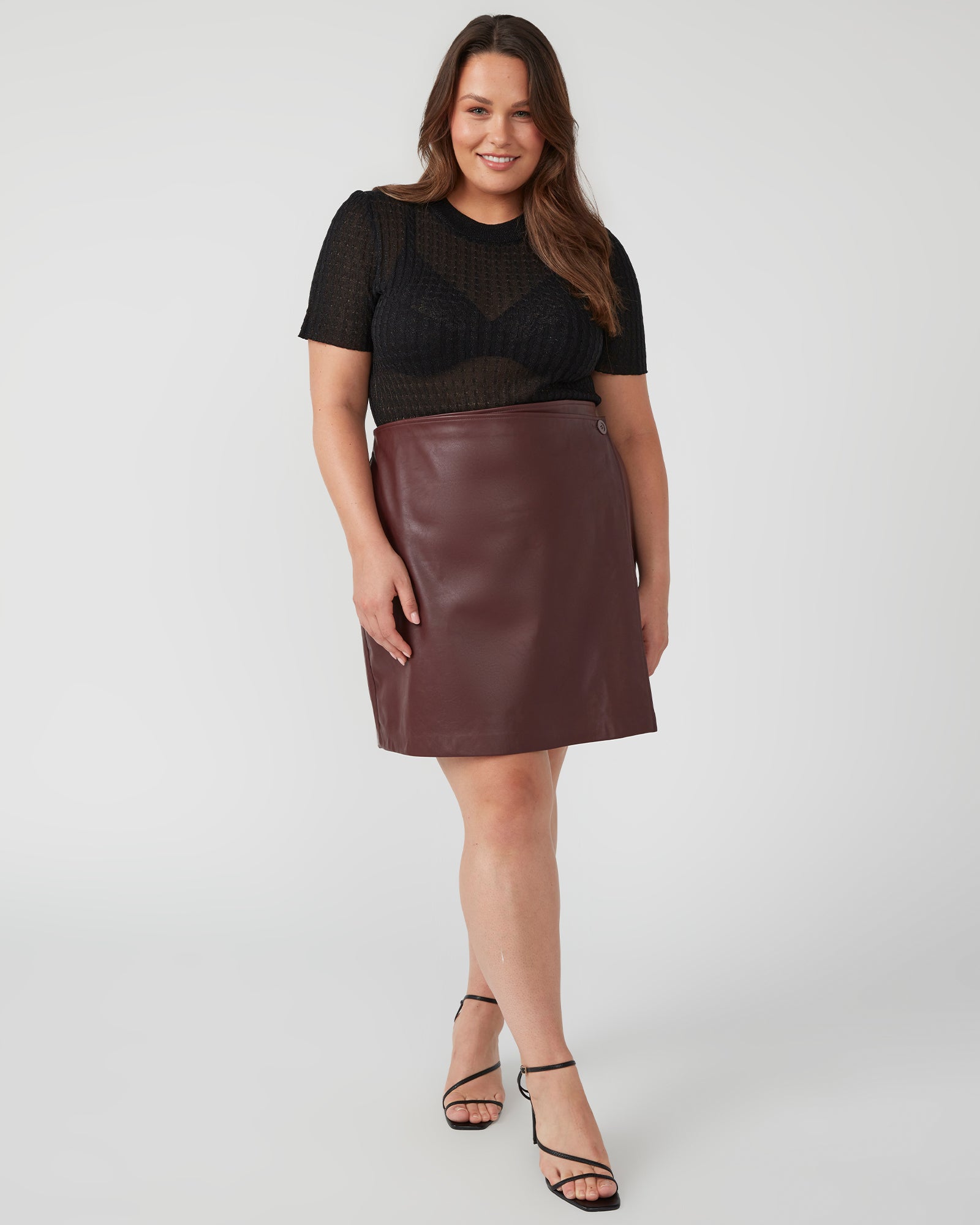 Lucinda Skirt - Merlot - Estelle Clothing