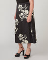 Morocco Blooms Skirt - Black/cream - Estelle Clothing