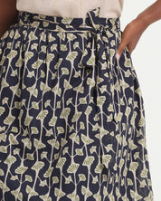Sea Lily Skirt - Navy/Fern - Estelle Clothing