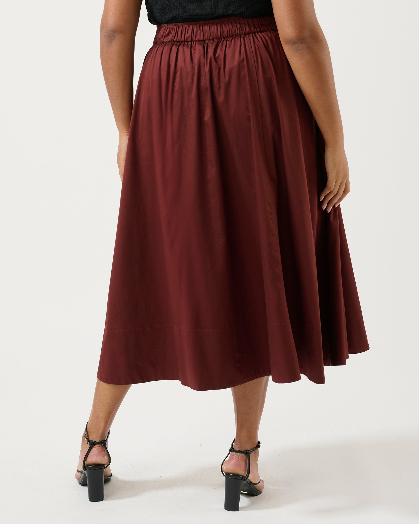 Sahara Breeze Skirt - Mahogany - Estelle Clothing