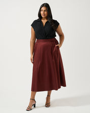 Sahara Breeze Skirt - Mahogany - Estelle Clothing