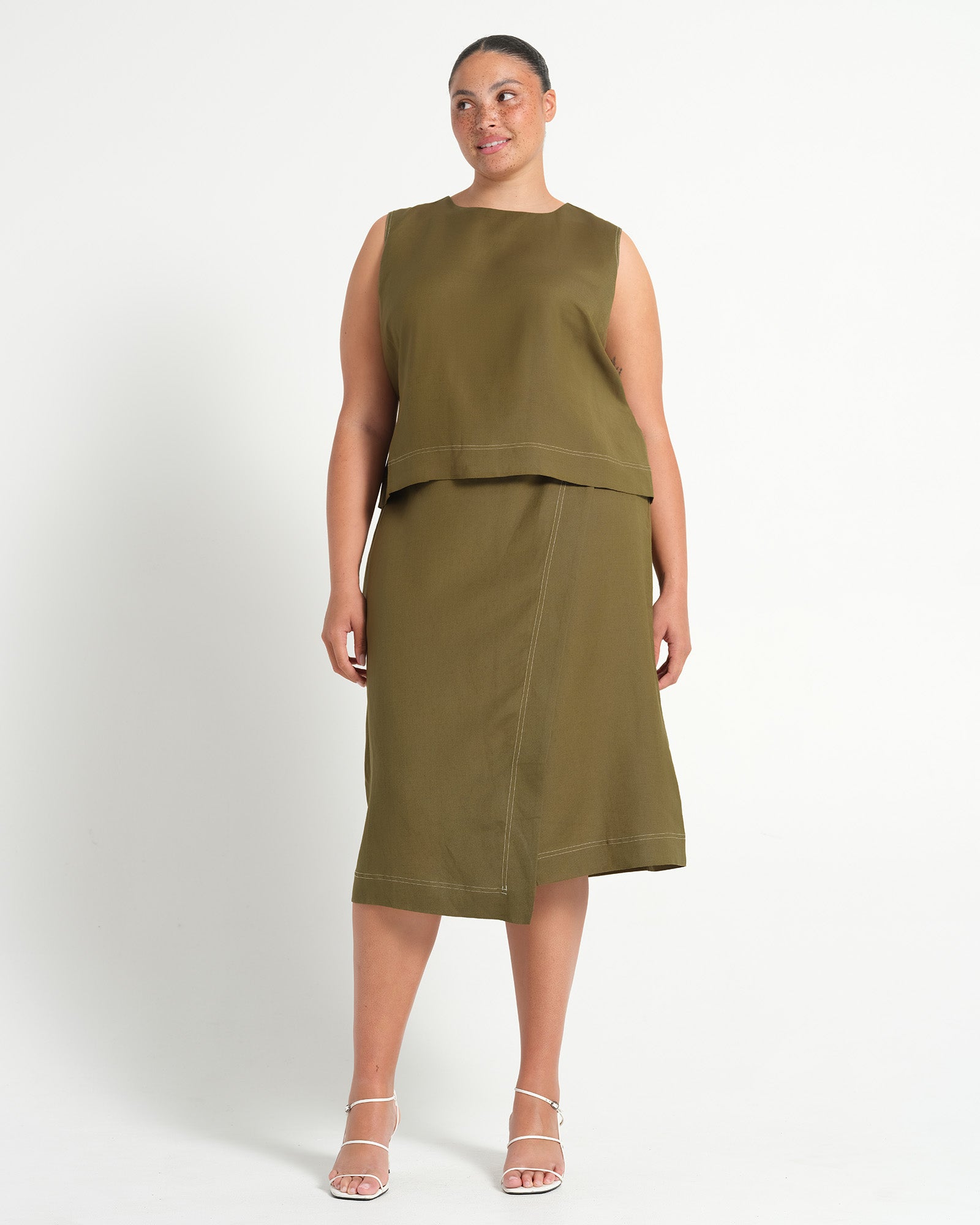 SONNET SKIRT - FERN - Estelle Clothing
