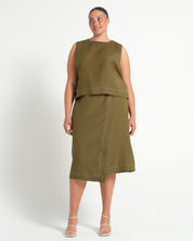 SONNET SKIRT - FERN - Estelle Clothing