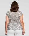 The back view of a woman wearing a Estelle Nautilus Top.