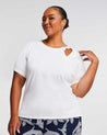 Knot Detail Top - White - Estelle Clothing