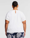 Knot Detail Top - White - Estelle Clothing