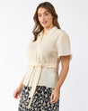 Sandstorm Shirt - Ivory - Estelle Clothing