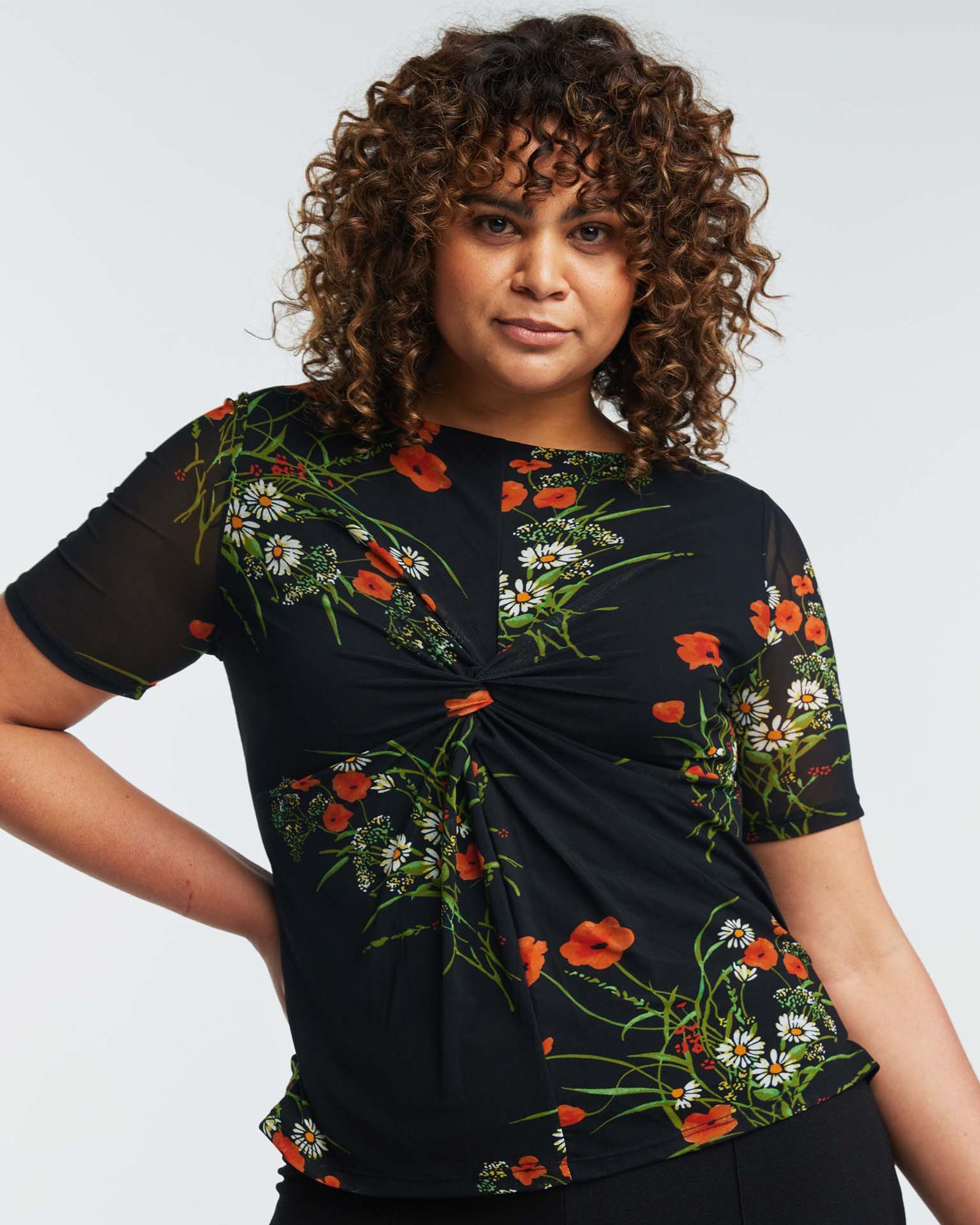 Bouquet Top - Print - Estelle Clothing