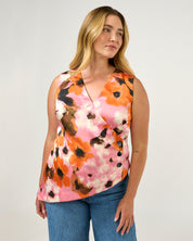 Freya Top - Peony/Mandarin - Estelle Clothing