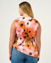Freya Top - Peony/Mandarin - Estelle Clothing