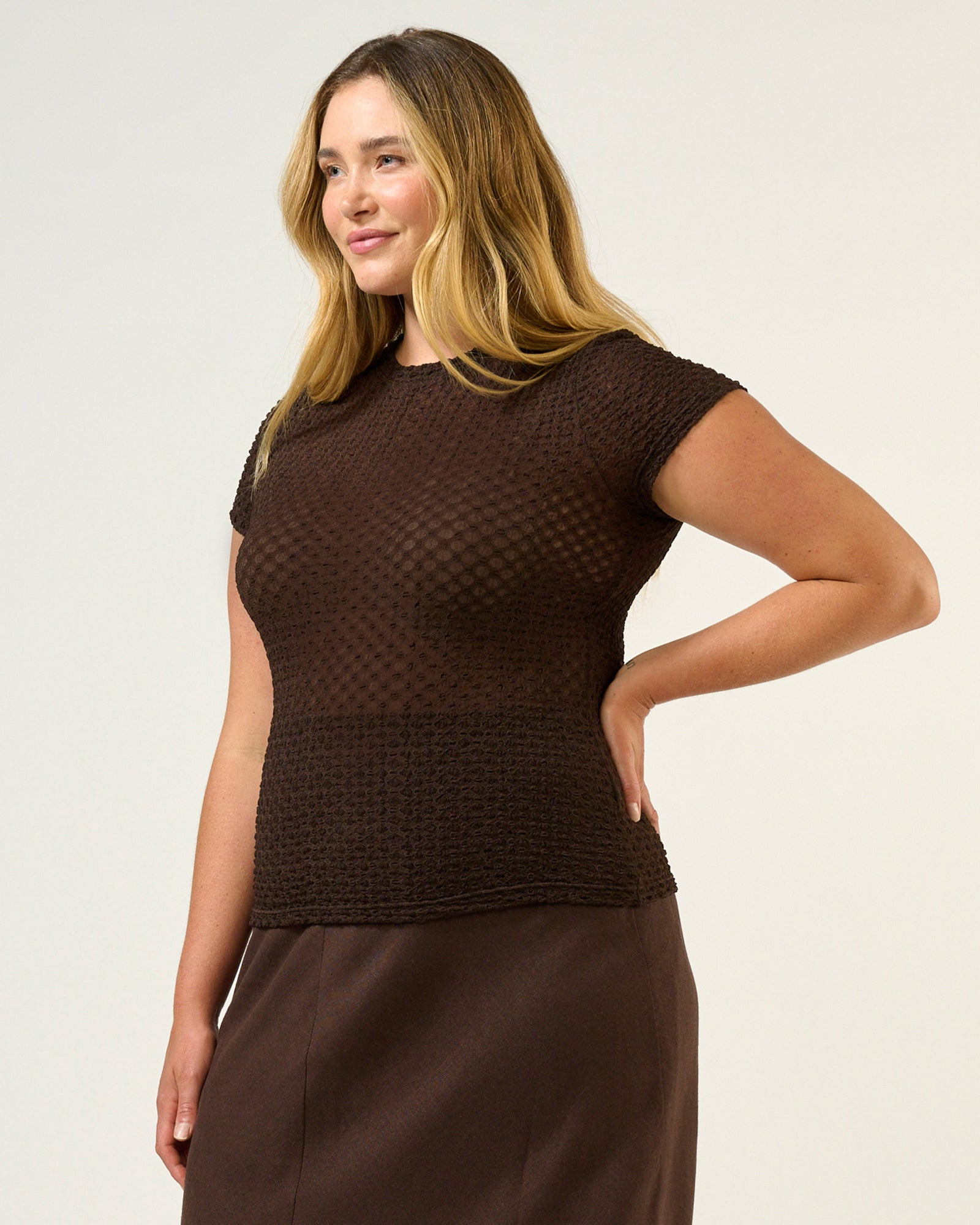 Naomi Top - Espresso - Estelle Clothing