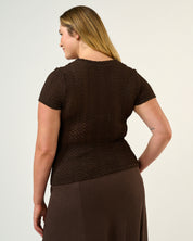 Naomi Top - Espresso - Estelle Clothing