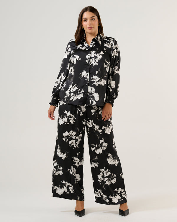 Gilda Shirt - Black/Milk - Estelle Clothing
