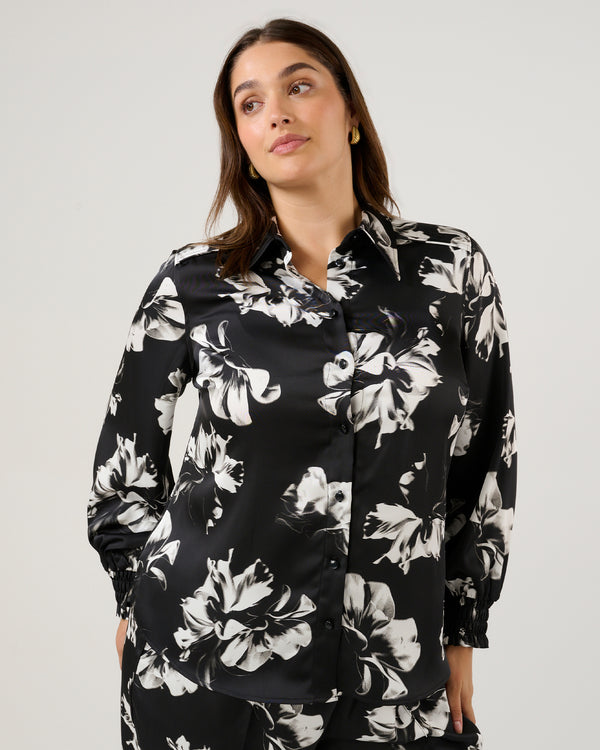 Gilda Shirt - Black/Milk - Estelle Clothing
