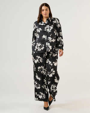 Gilda Shirt - Black/Milk - Estelle Clothing
