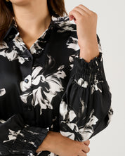 Gilda Shirt - Black/Milk - Estelle Clothing
