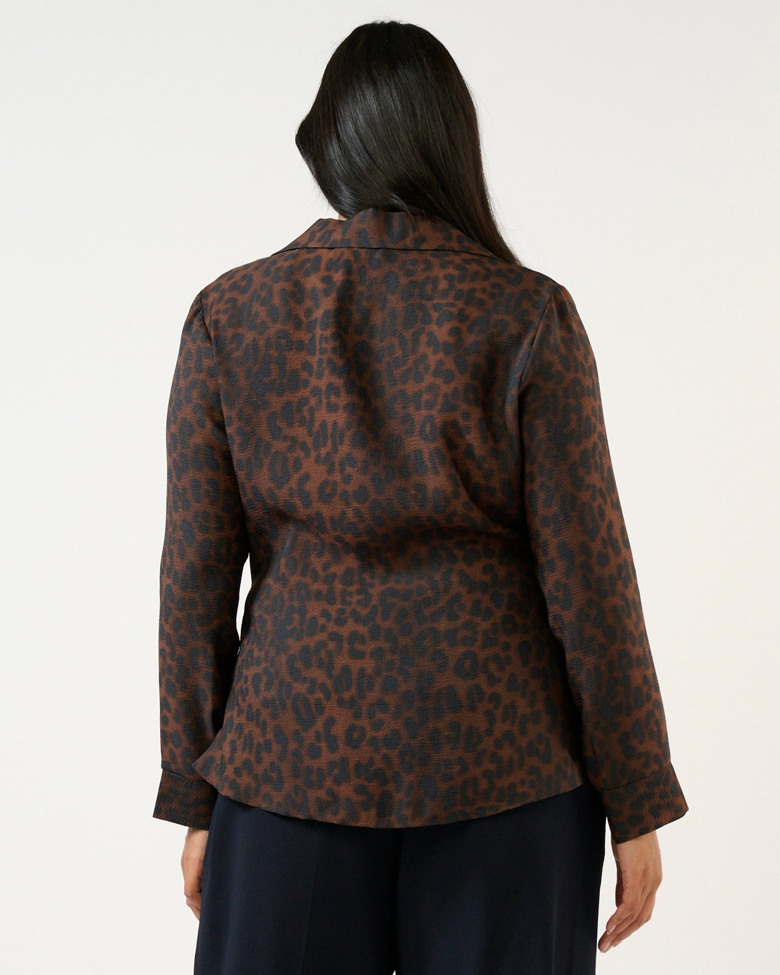 Leona Top - Choc/Navy - Estelle Clothing