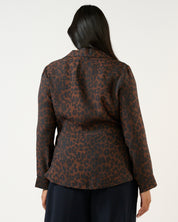 Leona Top - Choc/Navy - Estelle Clothing