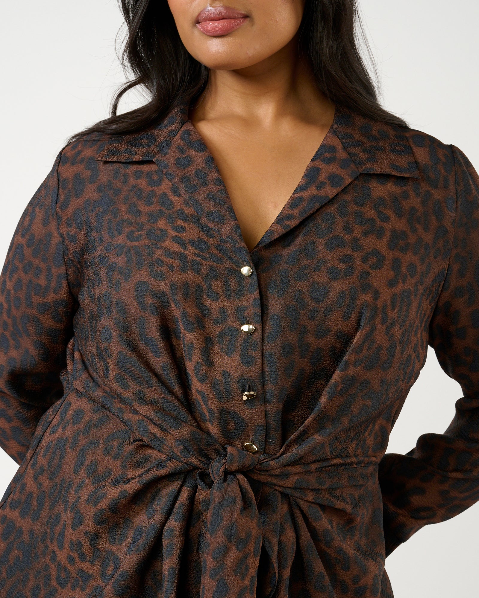 Leona Top - Choc/Navy - Estelle Clothing