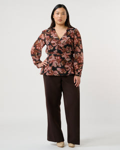 Natalia Top - Choc/Blush - Estelle Clothing