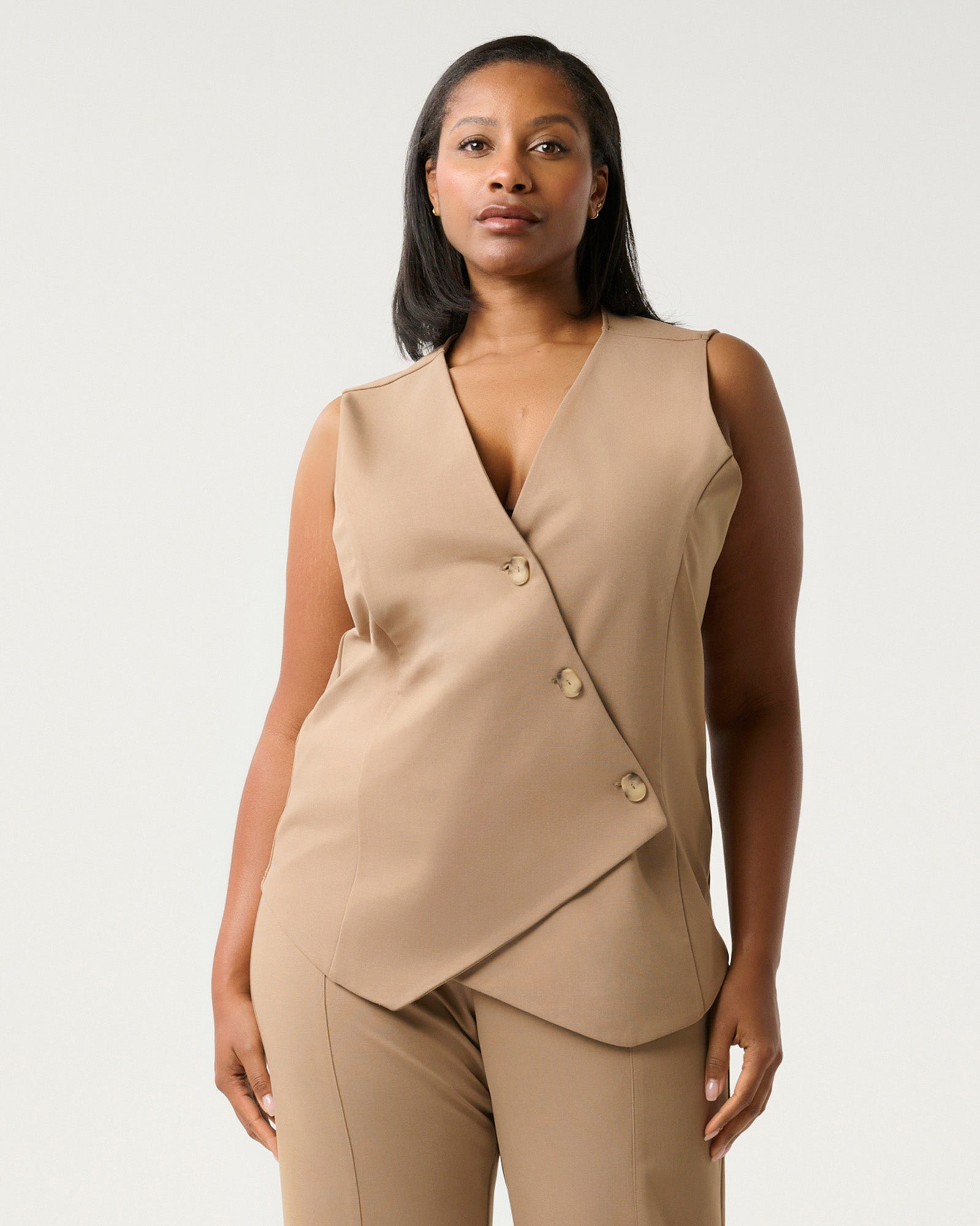 Mahina Top - Mushroom - Estelle Clothing
