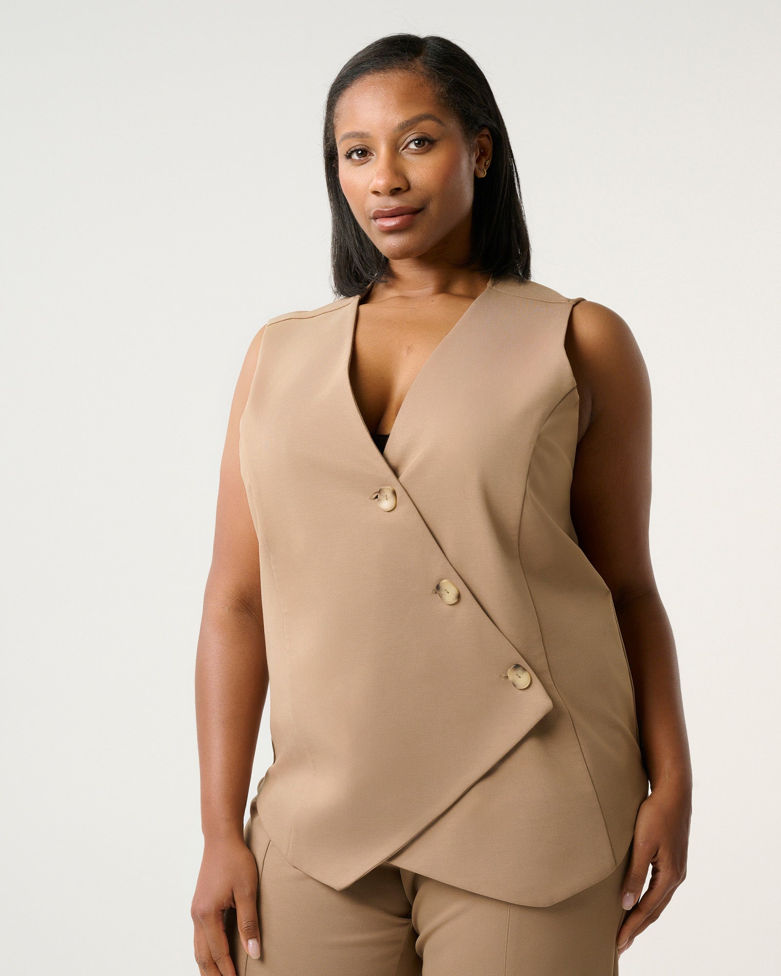 Mahina Top - Mushroom - Estelle Clothing